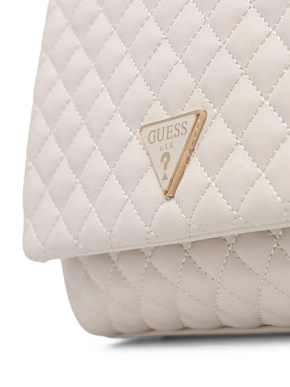 GUESS USA Everlee gewatteerde schoudertas Wit