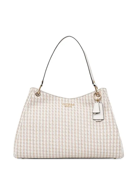 GUESS USA Mirema woven charm tote bag