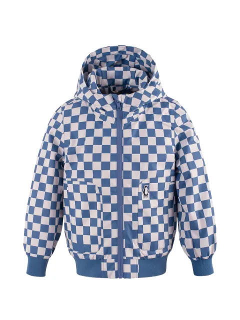 Gosoaky checked hooded jacket