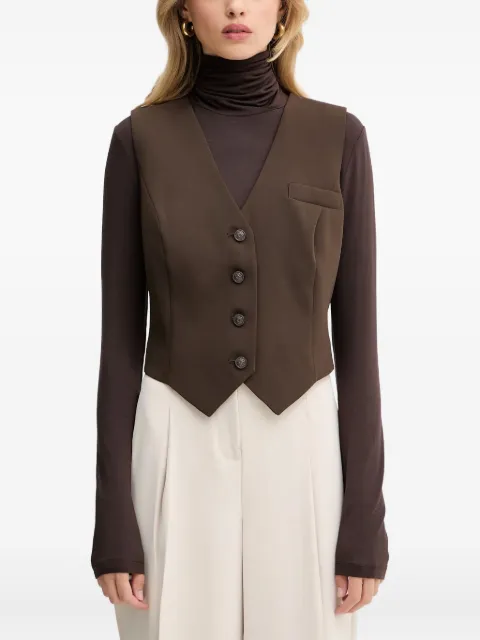 GUESS USA button chest-pocket vest