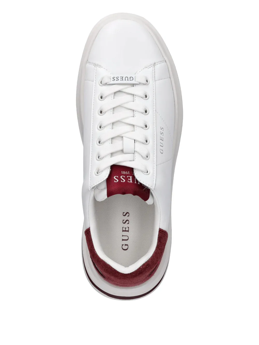 GUESS USA Sneakers met logopatch Wit