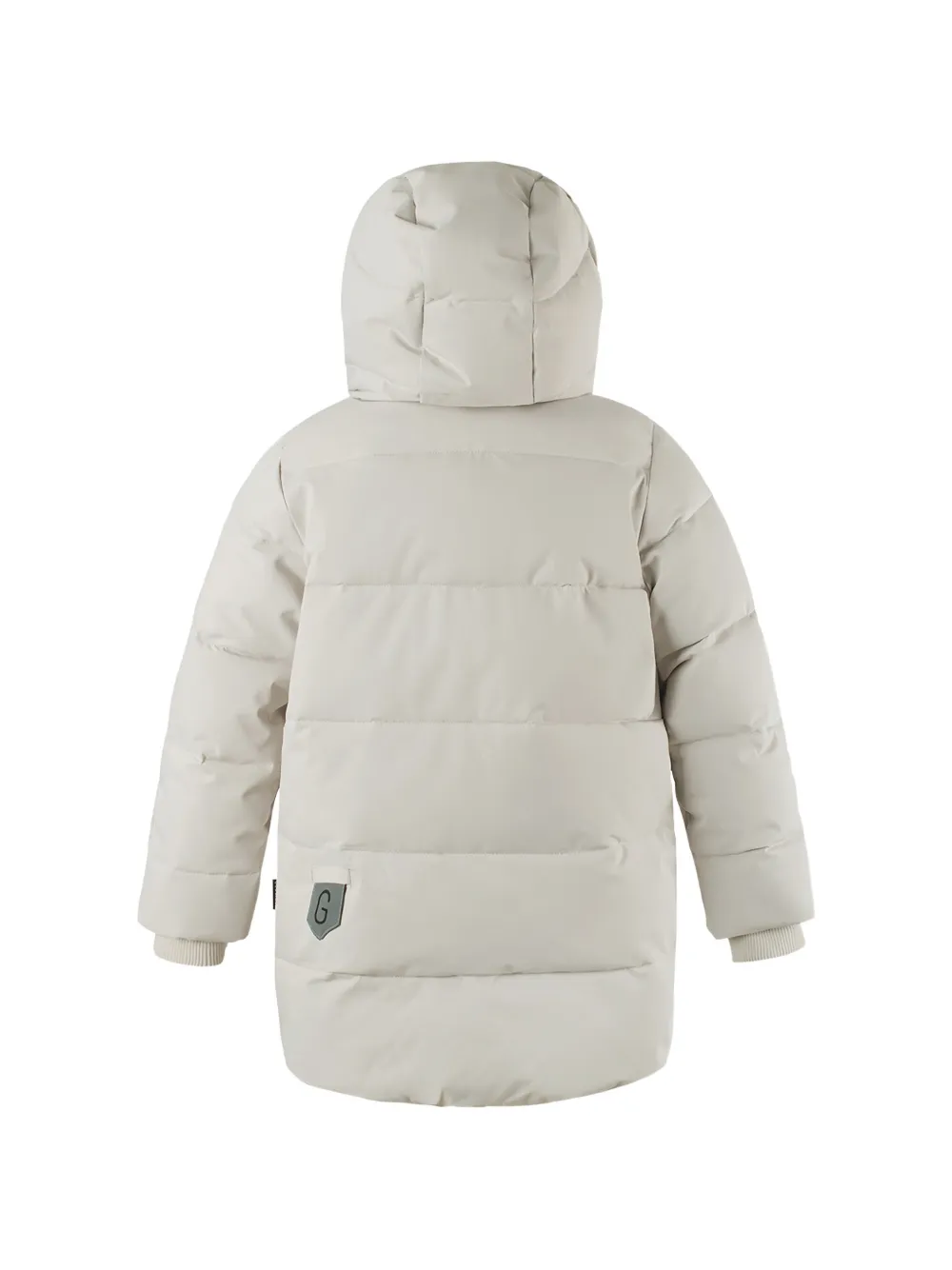  Gosoaky Tiger Eye Hooded Puffer Jacket - Neutrals 