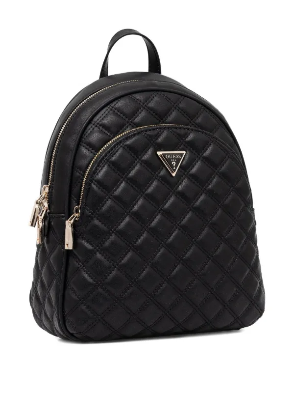 GUESS USA キルティング バックパック | ブラック | FARFETCH JP