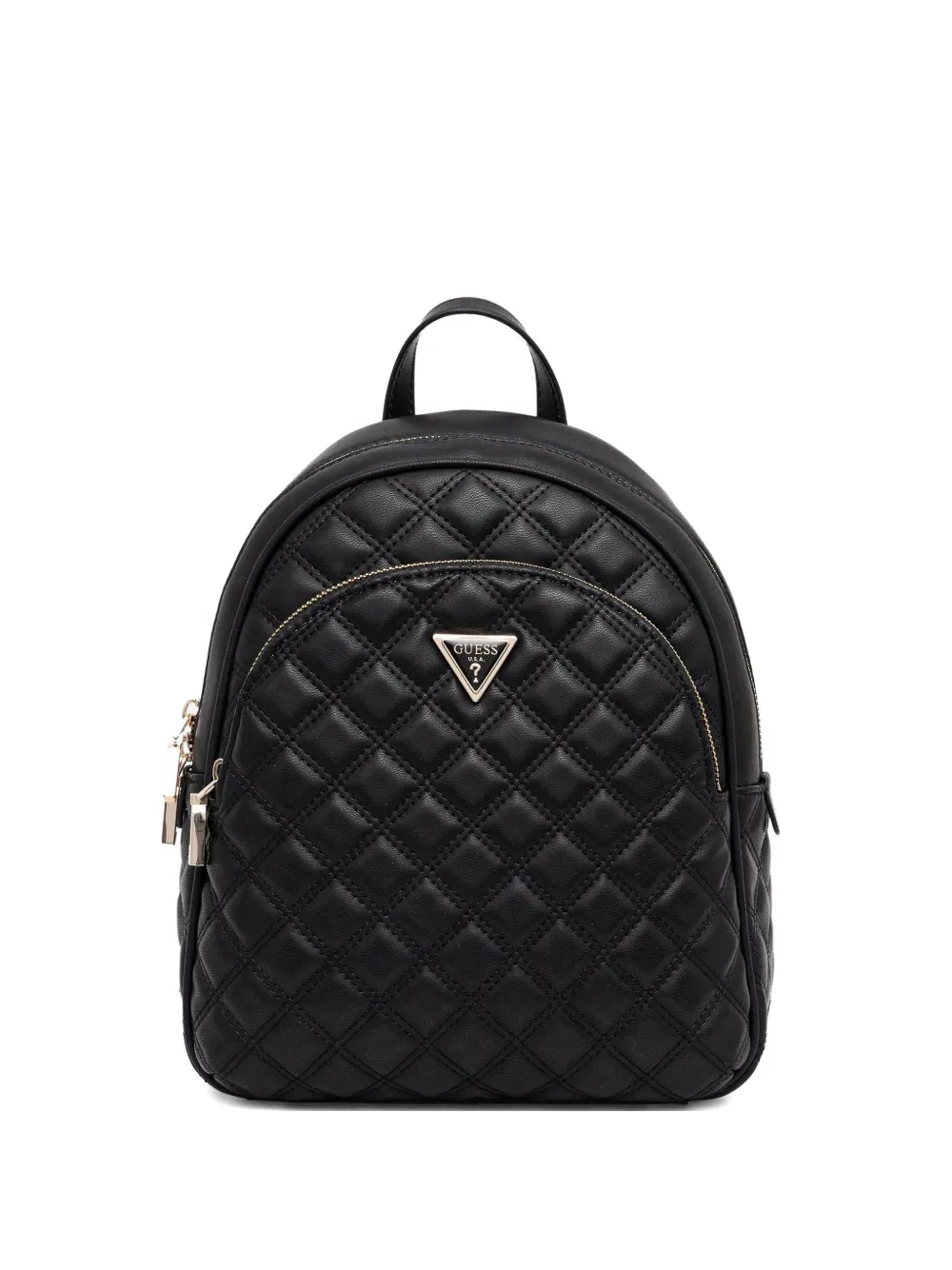 Guess Usa Quilted-effect Backpack In Black