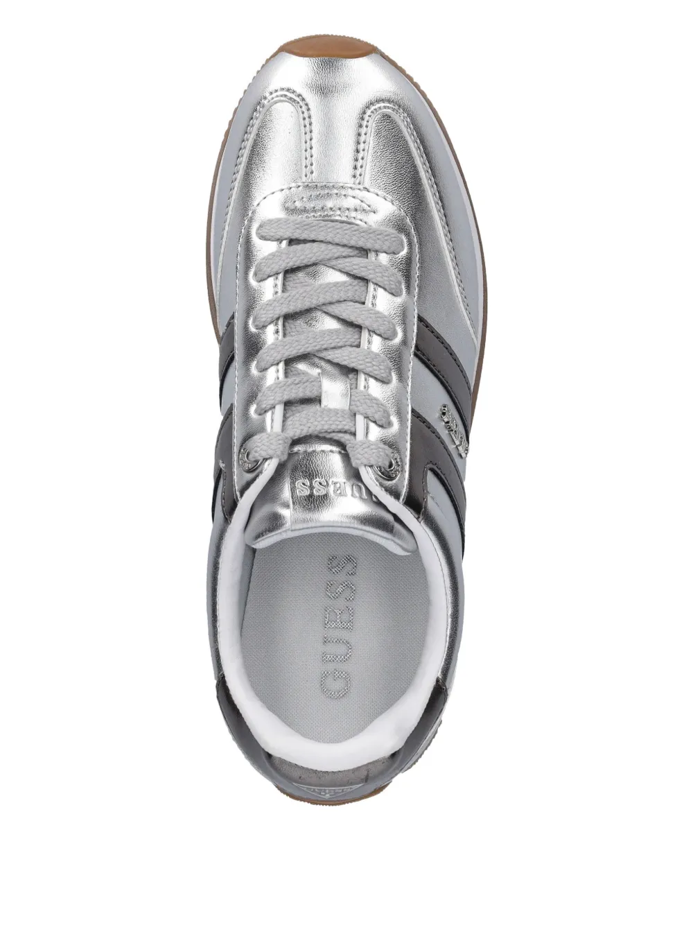 Guess Usa 30mm Saphia Sneakers In Silver