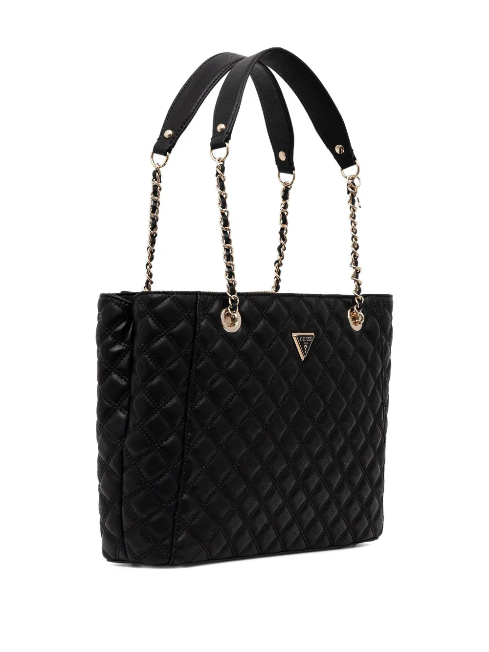 GUESS USA large Giully quilted tote bag - Zwart
