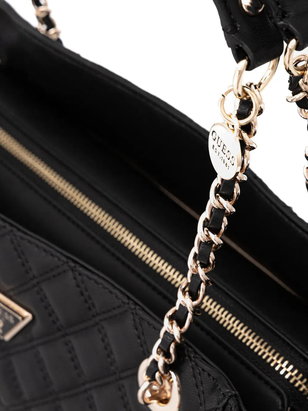 GUESS USA Grote Giully gewatteerde shopper Zwart