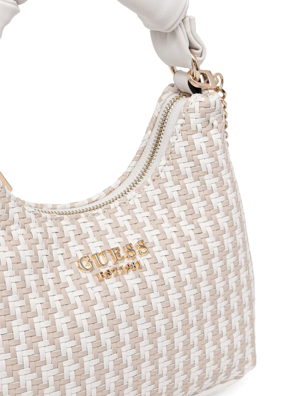 Guess Usa Logo-lettering Crossbody Bag In Multi