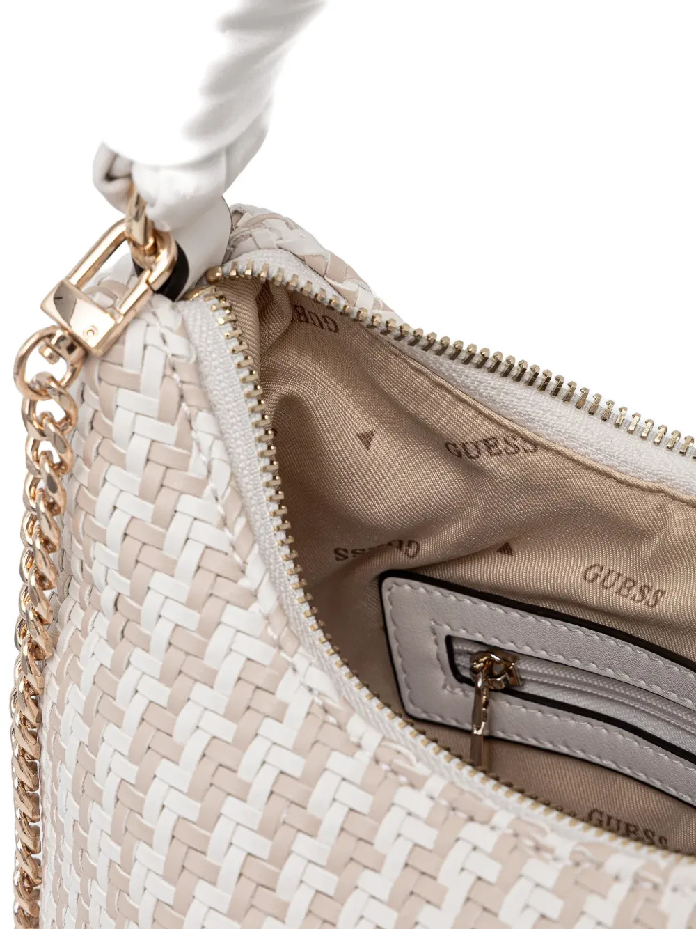 Guess Usa Logo-lettering Crossbody Bag In Multi