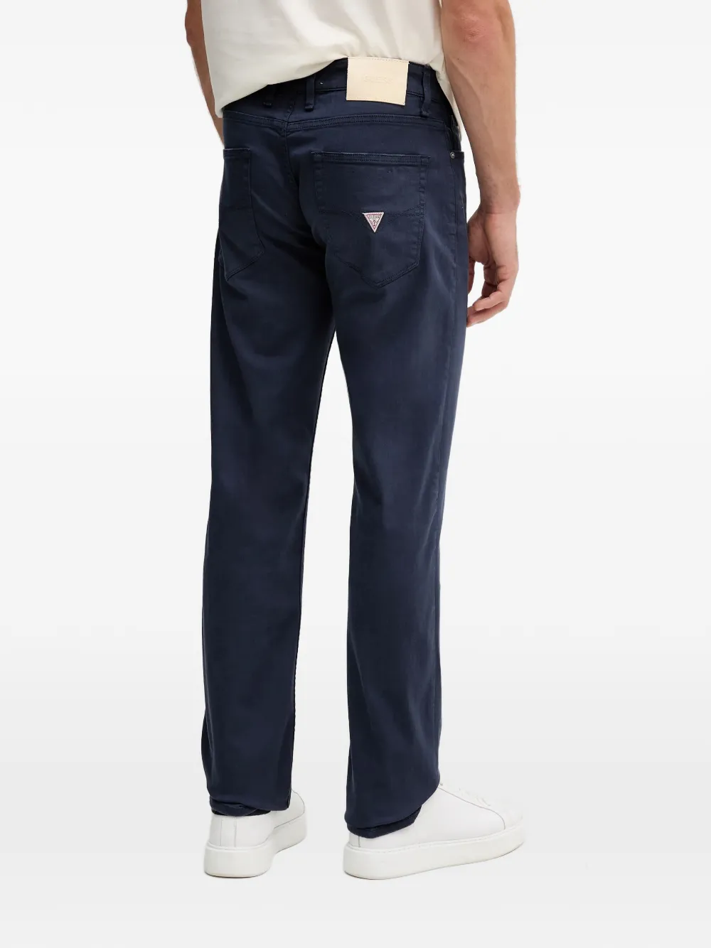GUESS USA Jeans met logoplakkaat Blauw