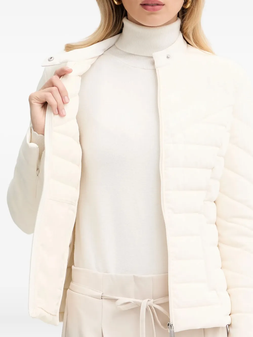 GUESS USA Gewatteerd jack met rits Beige