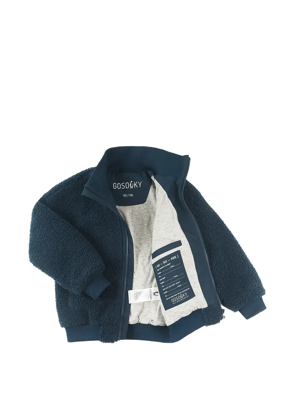 Gosoaky Fleece jack Blauw