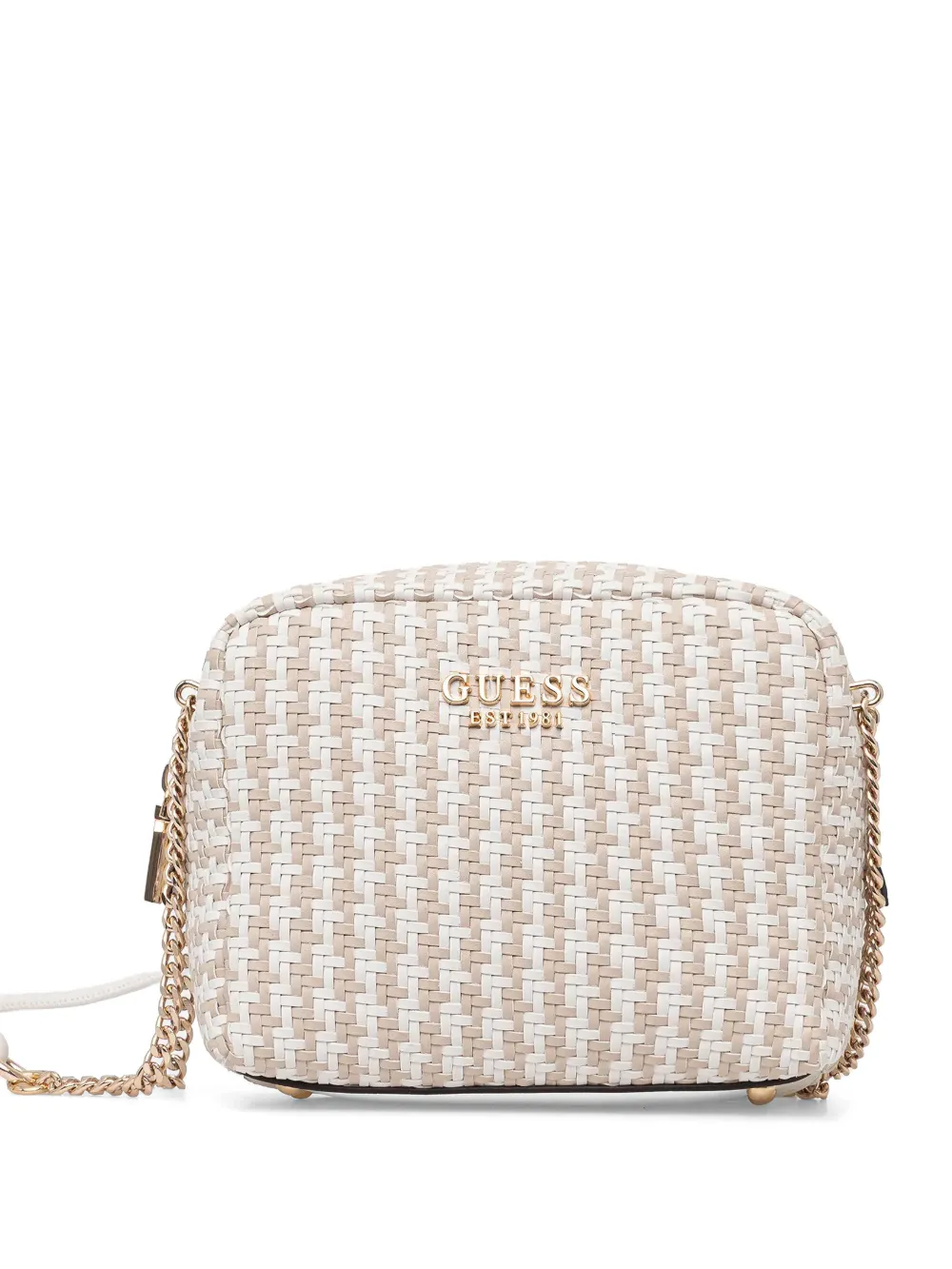 GUESS USA mini Mirema woven cross body bag - Neutrals
