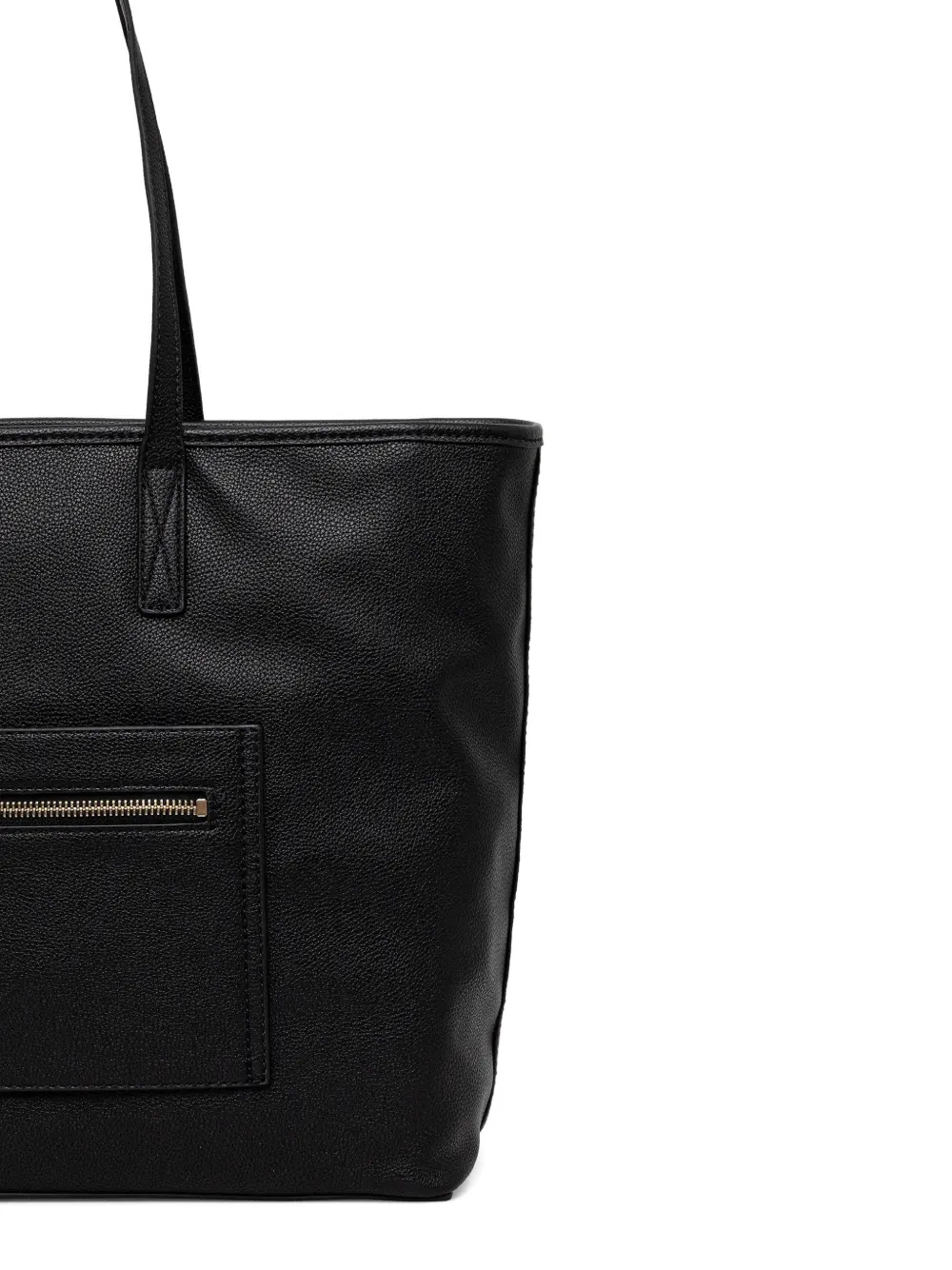 Guess Usa Power Play Ii Charm-detail Tote Bag In Black