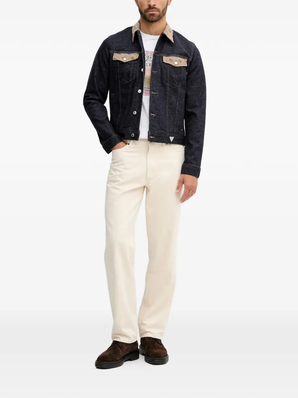 GUESS USA logo-patch denim jacket | Denim Jackets | Image 2