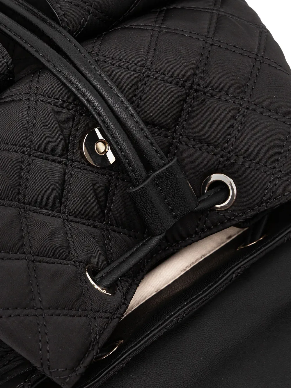 GUESS USA Rugzak met gewatteerd effect en handgreep Zwart