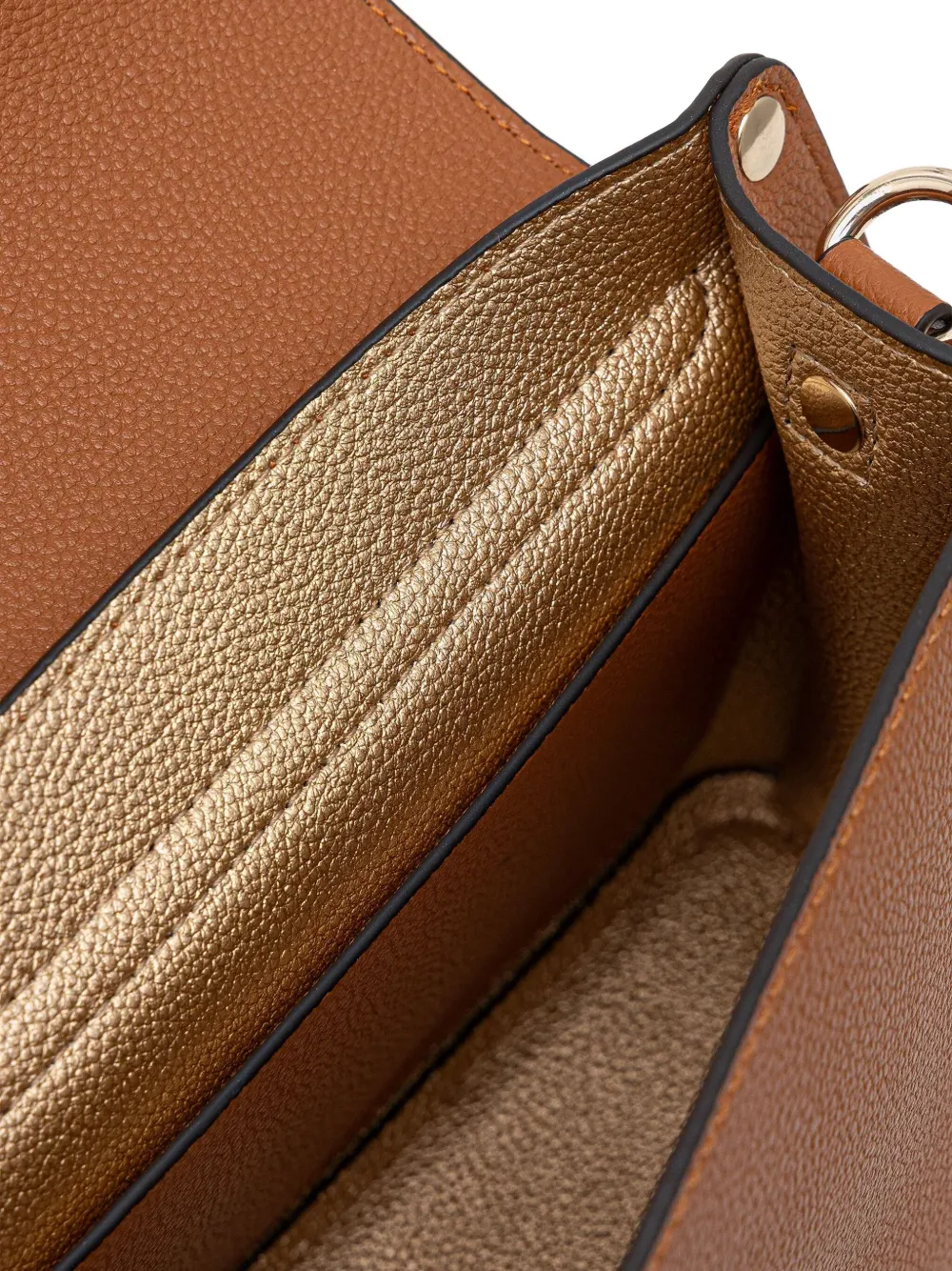 Guess Usa Logo-plaque Crossbody Bag In Brown