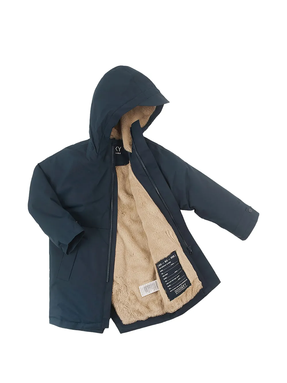  Gosoaky Hooded Parka Jacket - Blue 