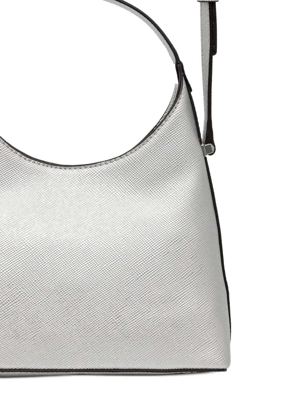  Guess Usa Mini Rosalba Logo-plaque Tote Bag - Silver 