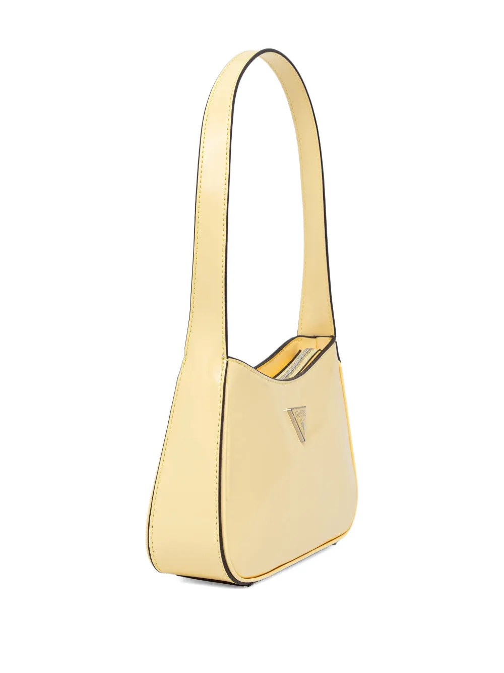 GUESS USA Arnela triangle-logo shoulder bag - Geel