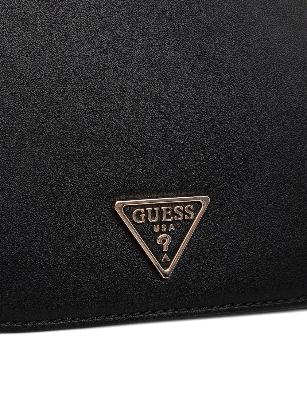 GUESS USA Schoudertas met logoplakkaat en kettingband Zwart