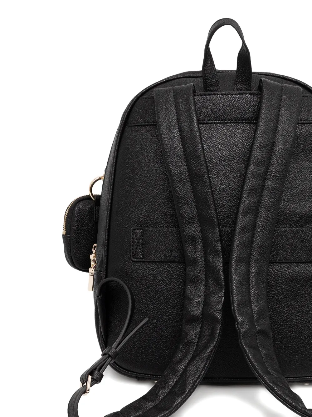Guess Usa Top-handle Poch-detail Backpack In Black