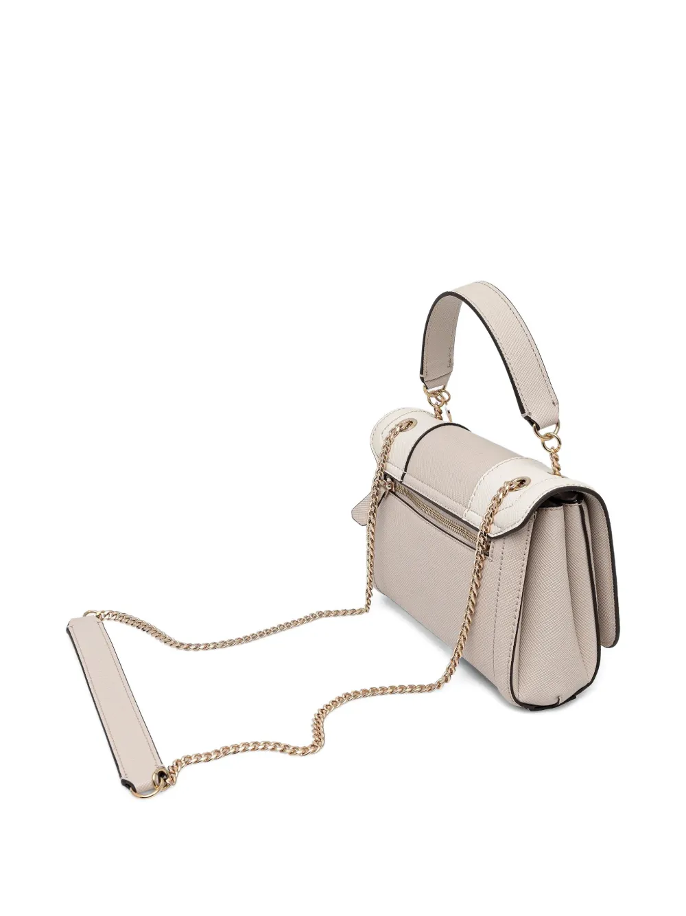 GUESS USA Noelle mini-crossbodytas met logoplakkaat Beige