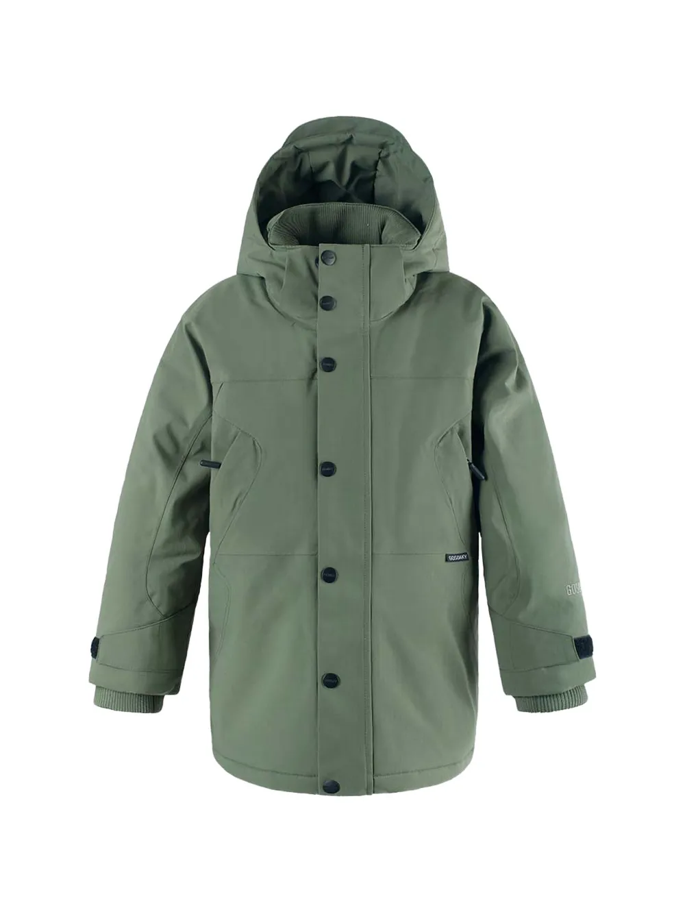 Gosoaky buttoned hooded jacket - Verde
