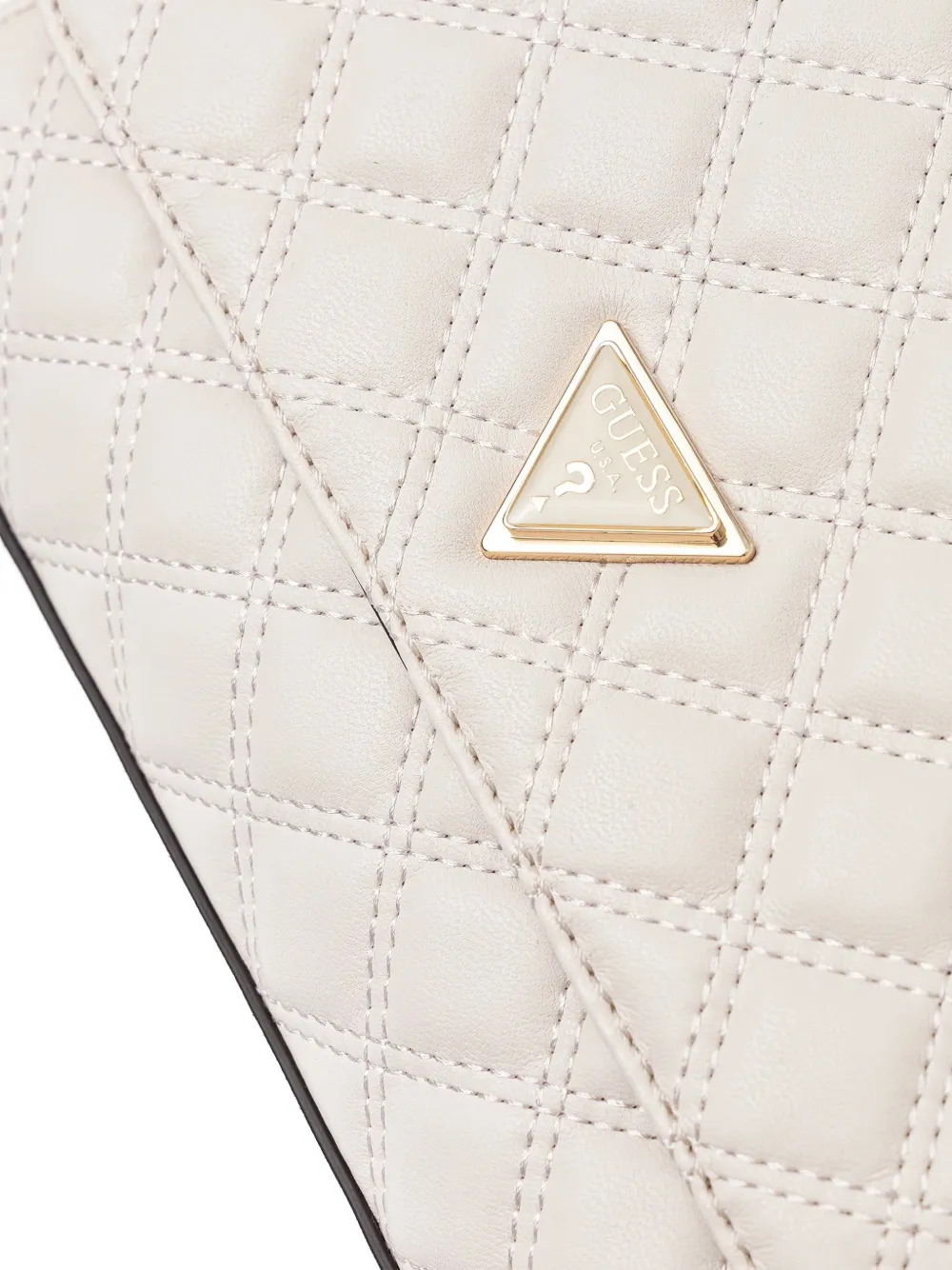 Guess Usa Giully Quilted Shoulder Bag In Metallic