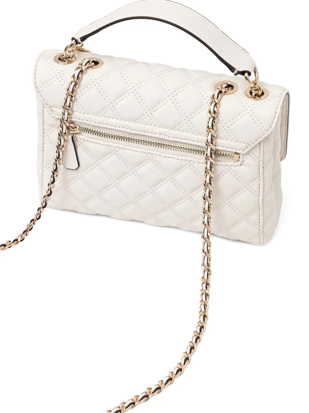 Guess Usa Giully Quilted Shoulder Bag In Metallic