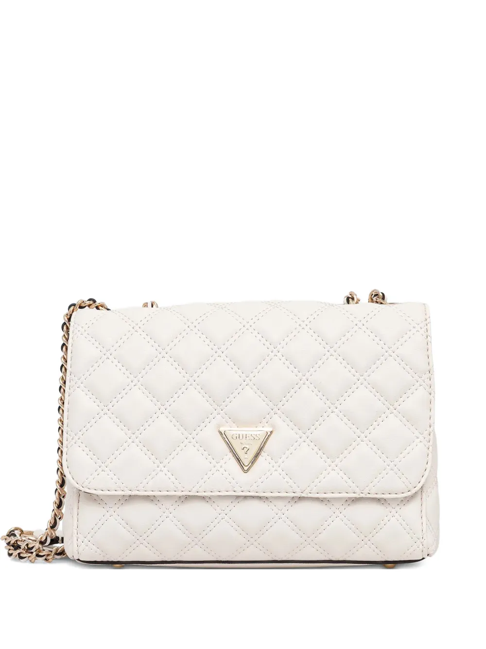 Guess Usa Giully Quilted Shoulder Bag In Metallic