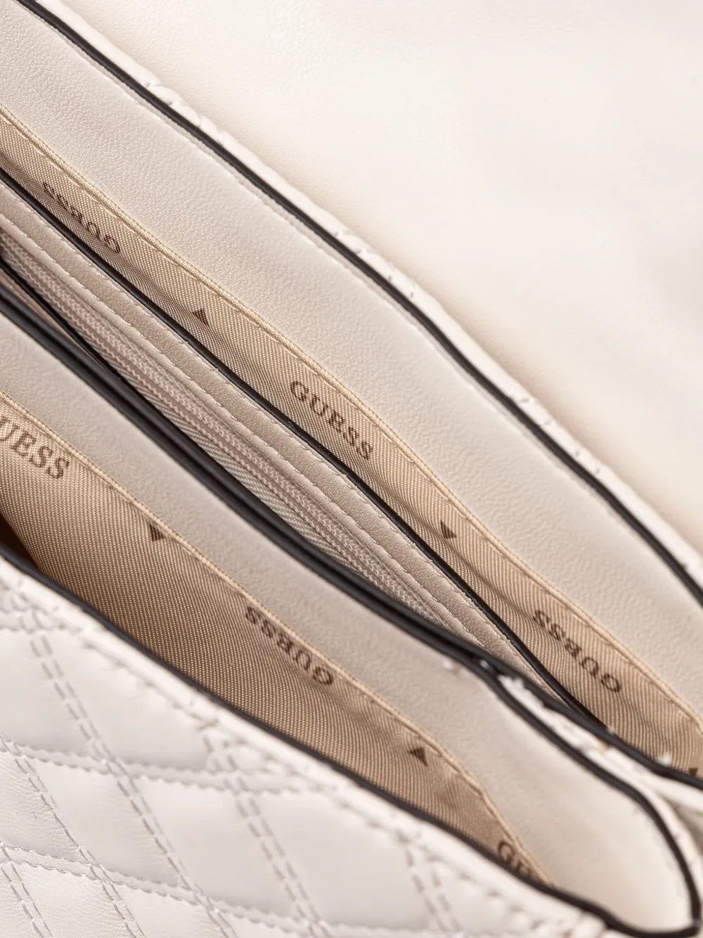 Guess Usa Giully Quilted Shoulder Bag In Metallic