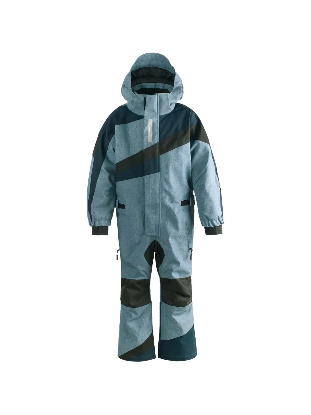 Gosoaky hooded block playsuit – Blue