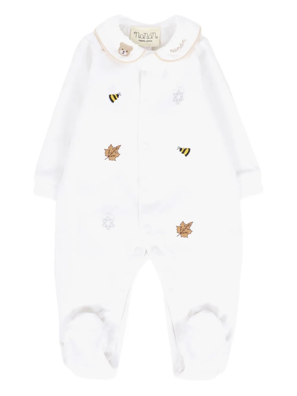 NANAN pijama con cuello Peter Pan | blanco | Image 1