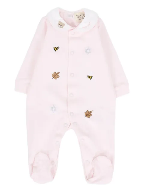 NANAN embroidered-collar pajamas