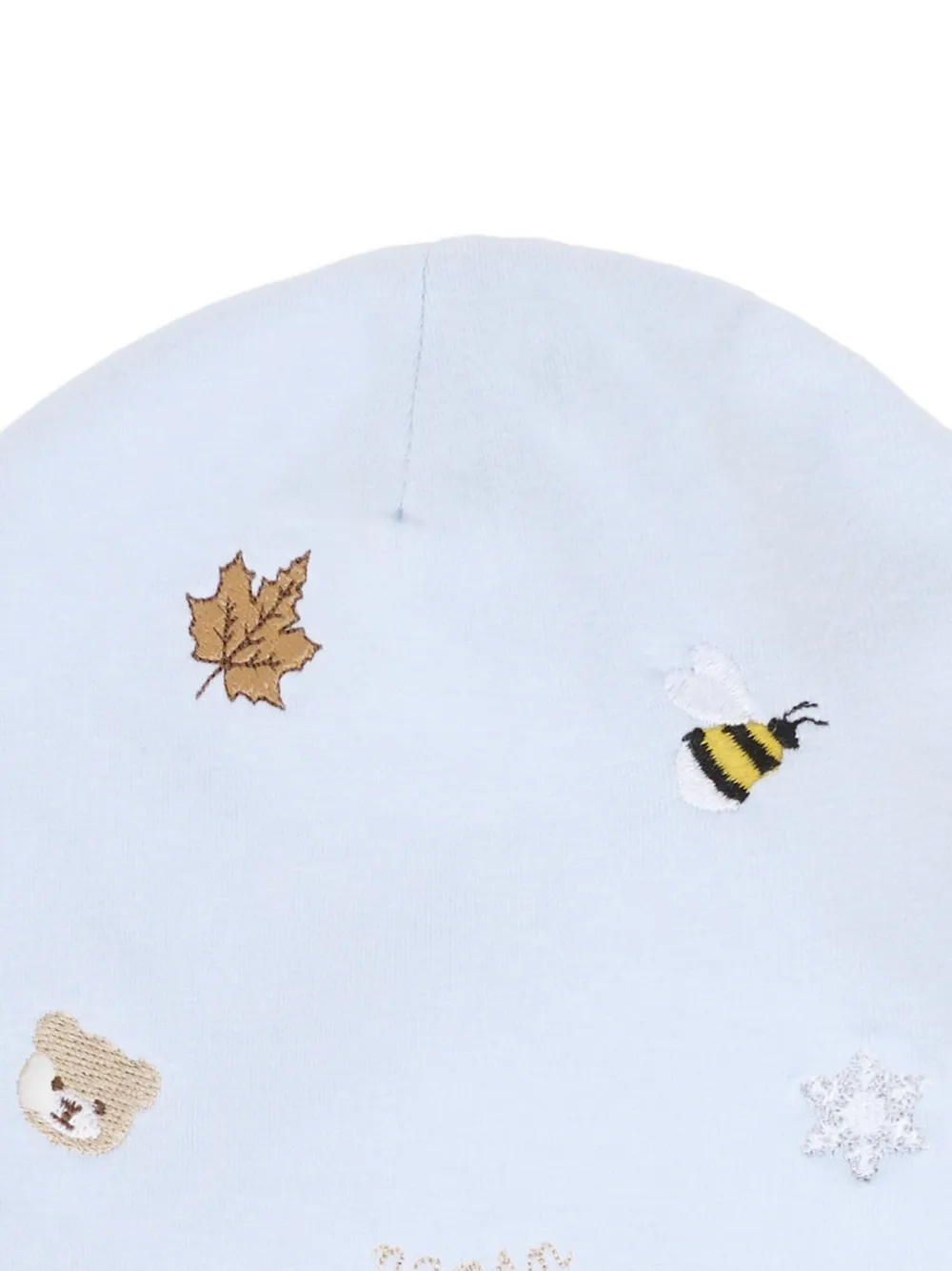 Nanán Embroidered-motif Beanie In Blue