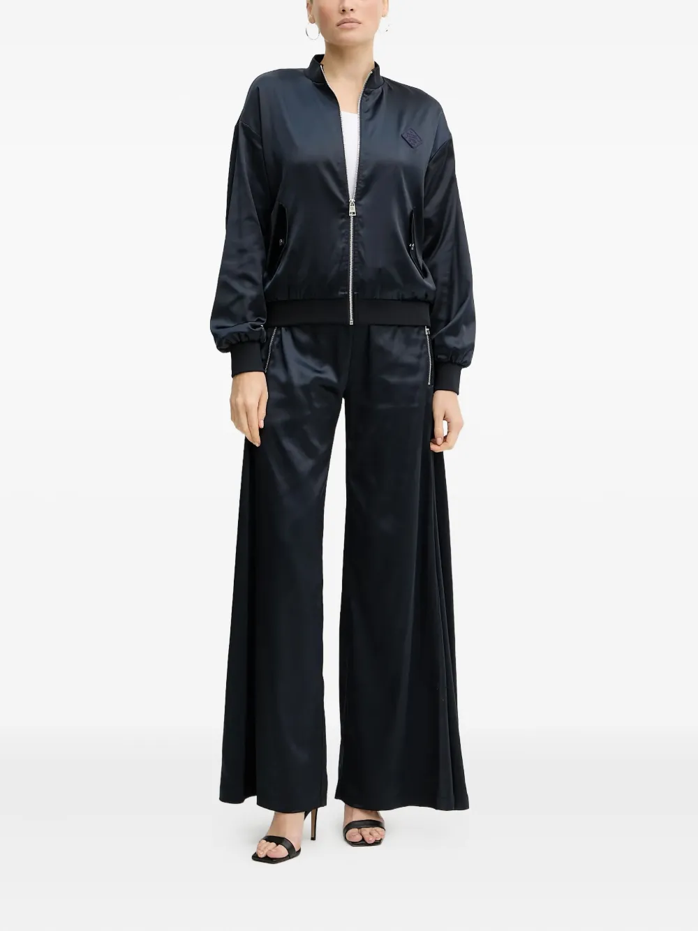 Silvian Heach drawstring zip-pocket trousers - Blauw