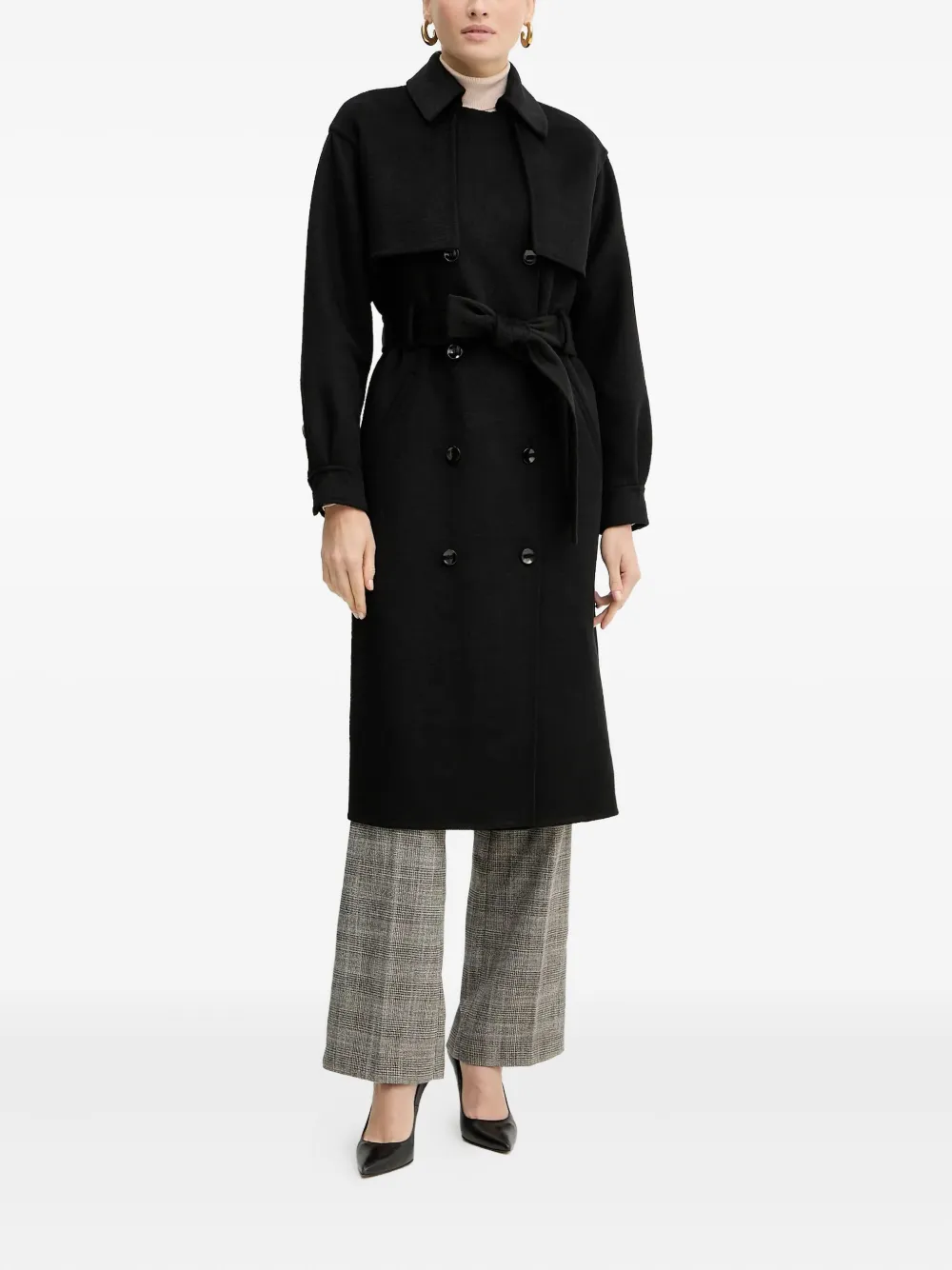 Silvian Heach abrigo con cinturón y botones | Abrigos con doble botonadura | Image 2