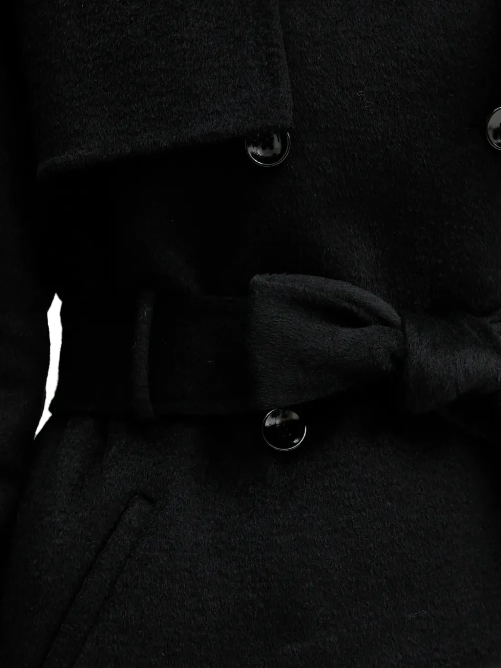 Silvian Heach Jas met ceintuur en knopen Zwart