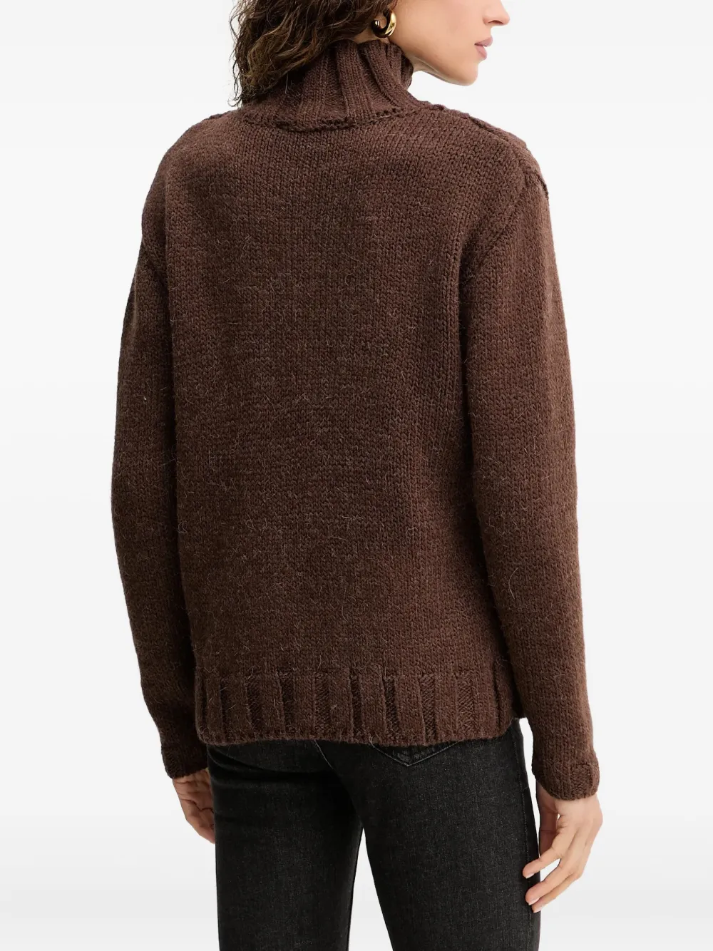 Silvian Heach Kabelgebreide coltrui Bruin