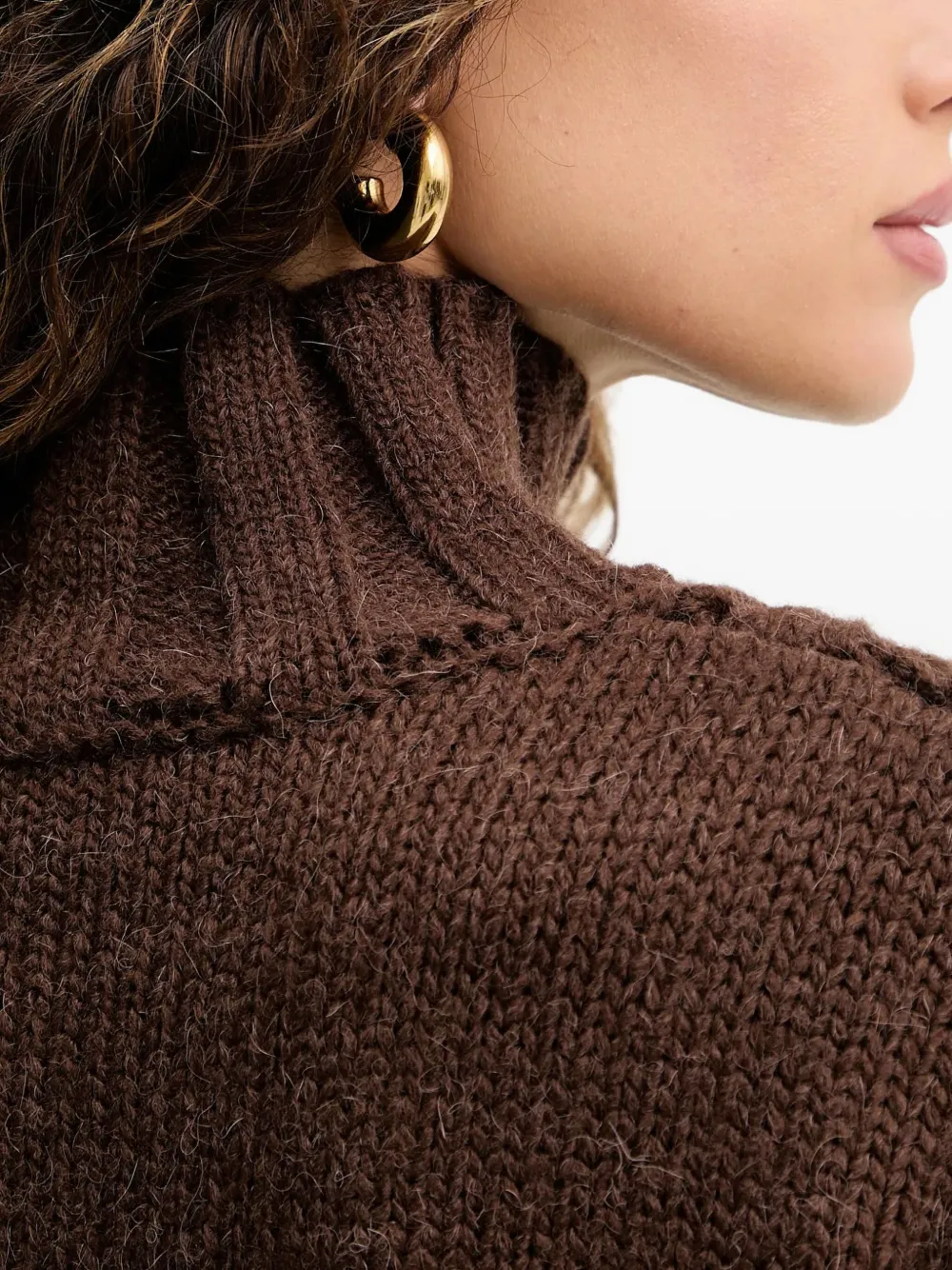 Silvian Heach Kabelgebreide coltrui Bruin
