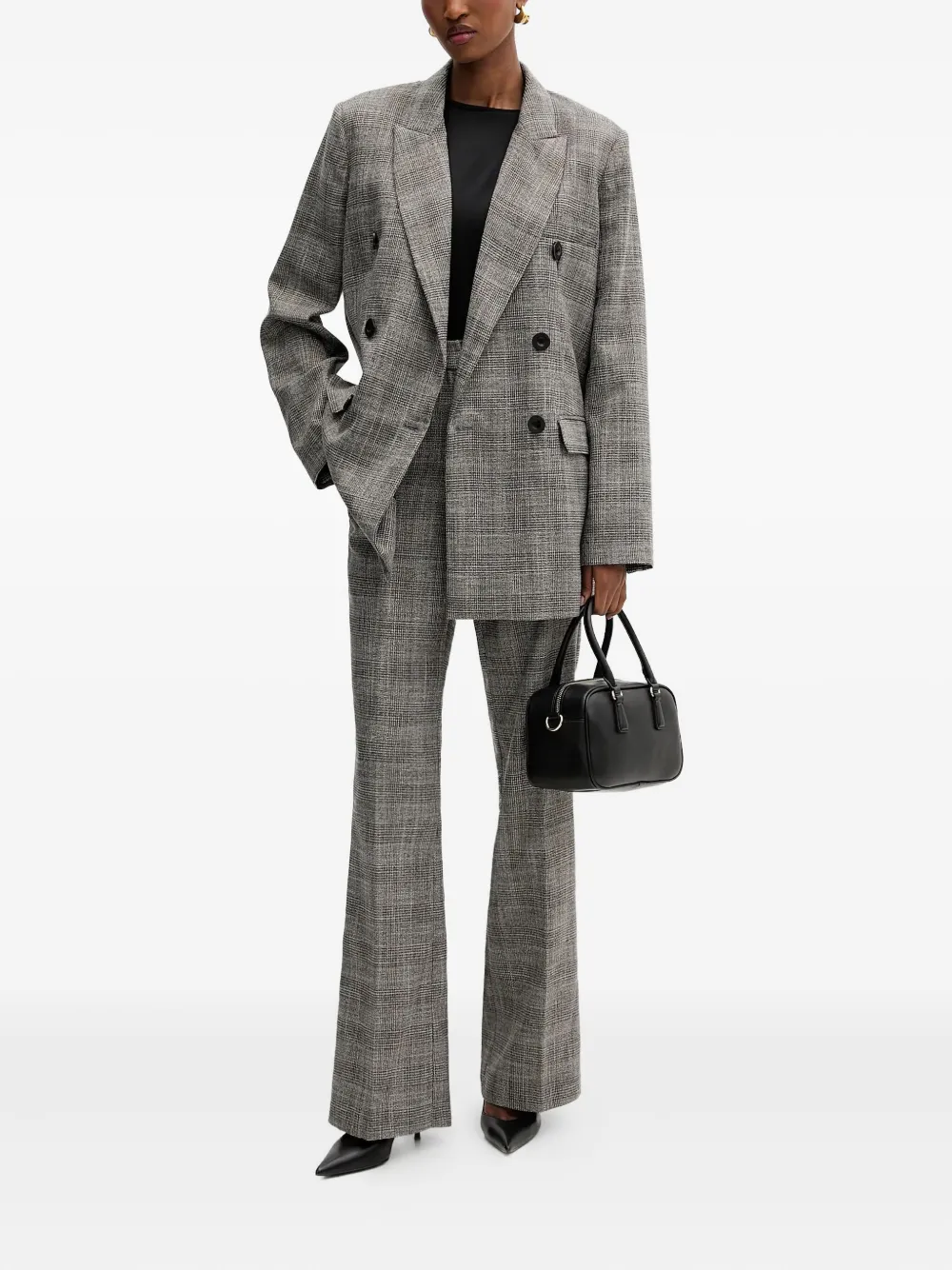 Silvian Heach checked trousers - Grijs