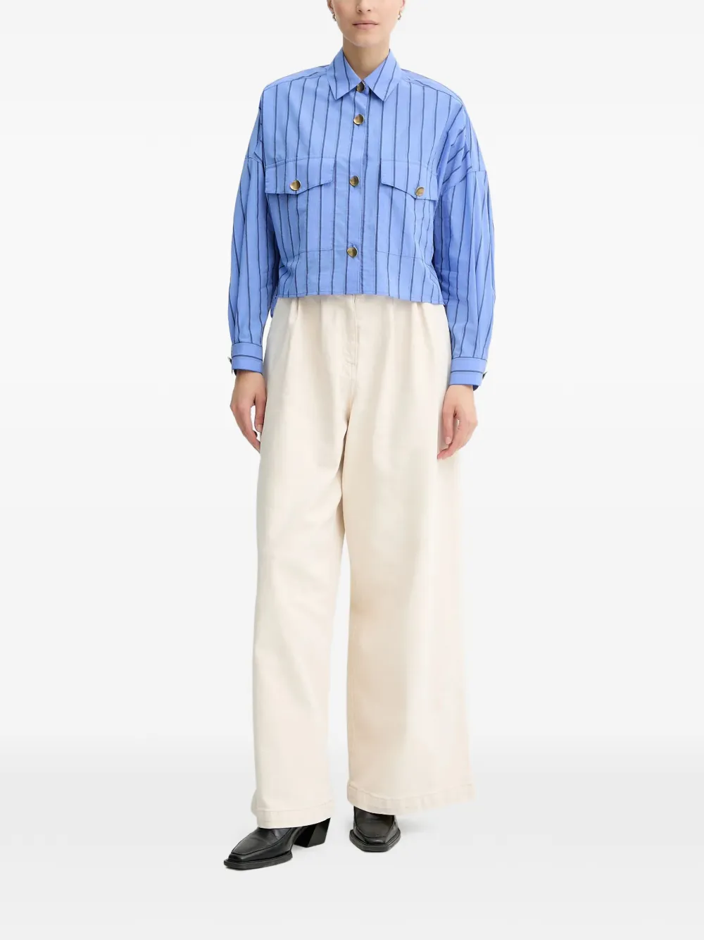 Sessùn striped shirt - Blauw