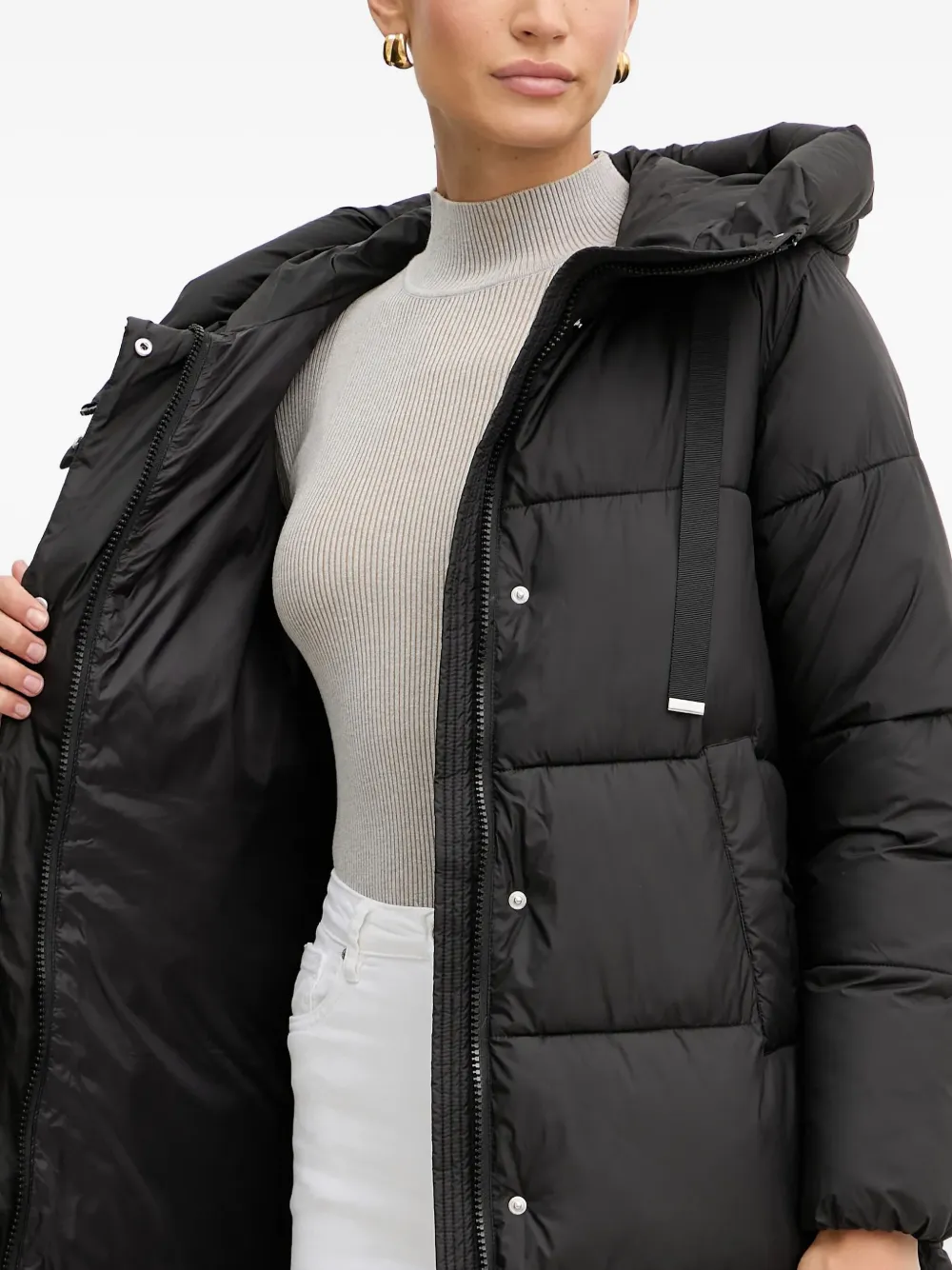 Silvian Heach Gewatteerde jas Zwart