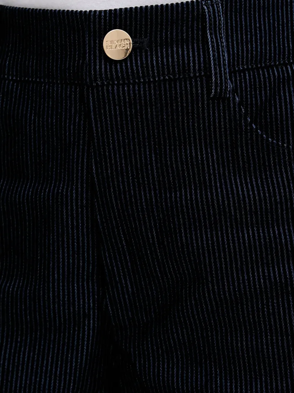 Silvian Heach Striped Trousers In Blue