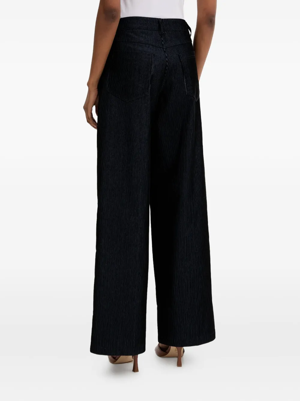 Silvian Heach Striped Trousers In Blue
