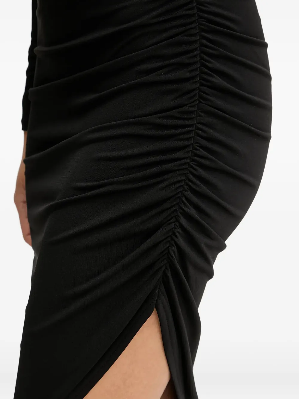 Silvian Heach Midi-jurk met lange mouwen en hoge hals Zwart