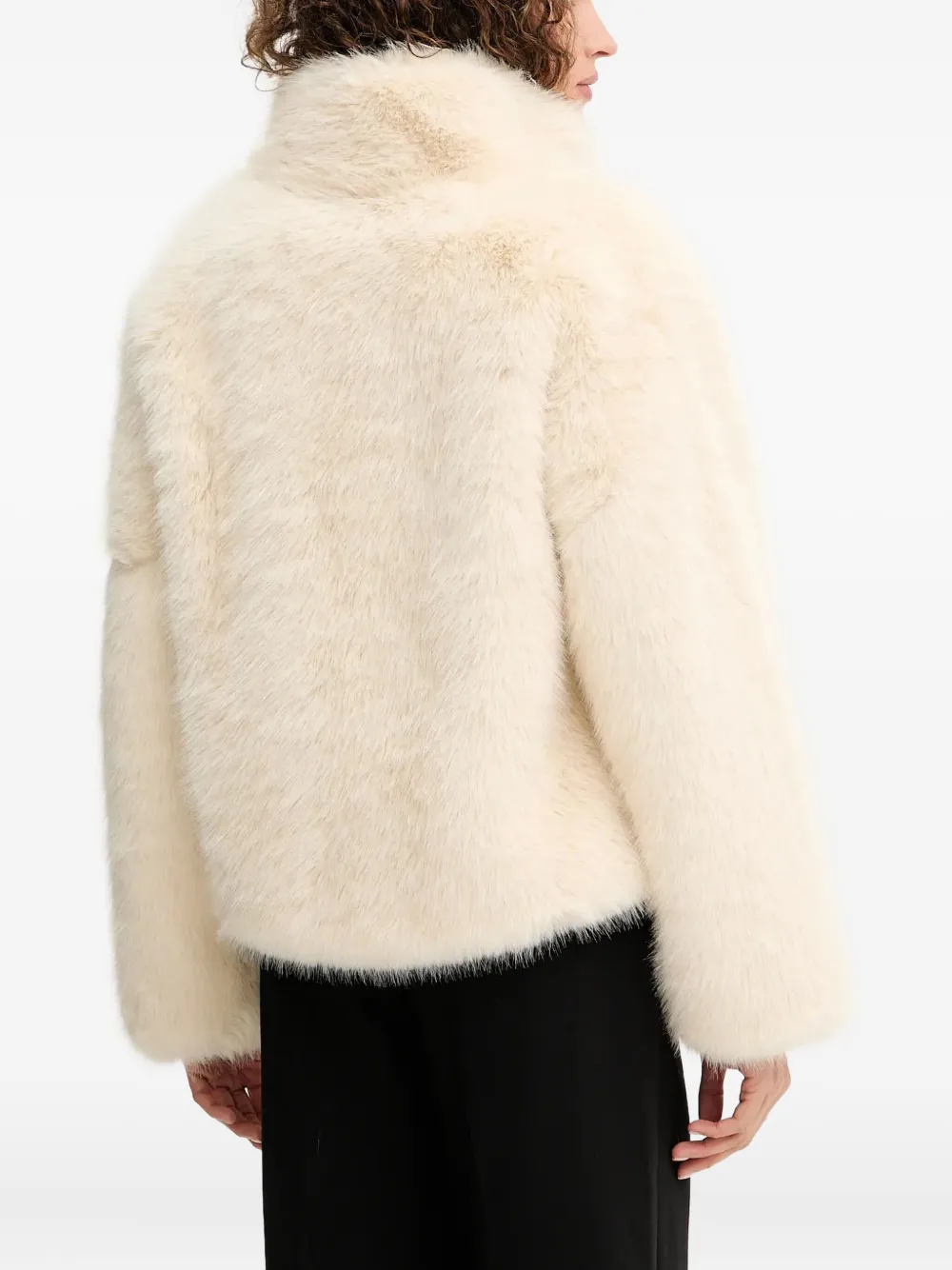 Silvian Heach Jack van imitatiebont Beige