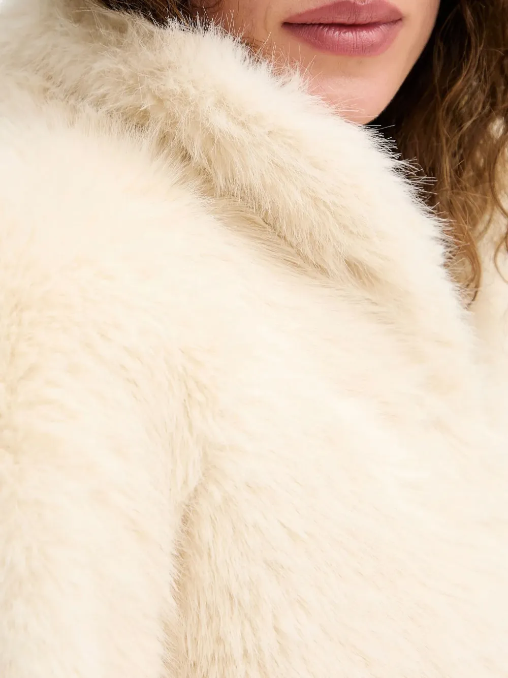 Silvian Heach Jack van imitatiebont Beige