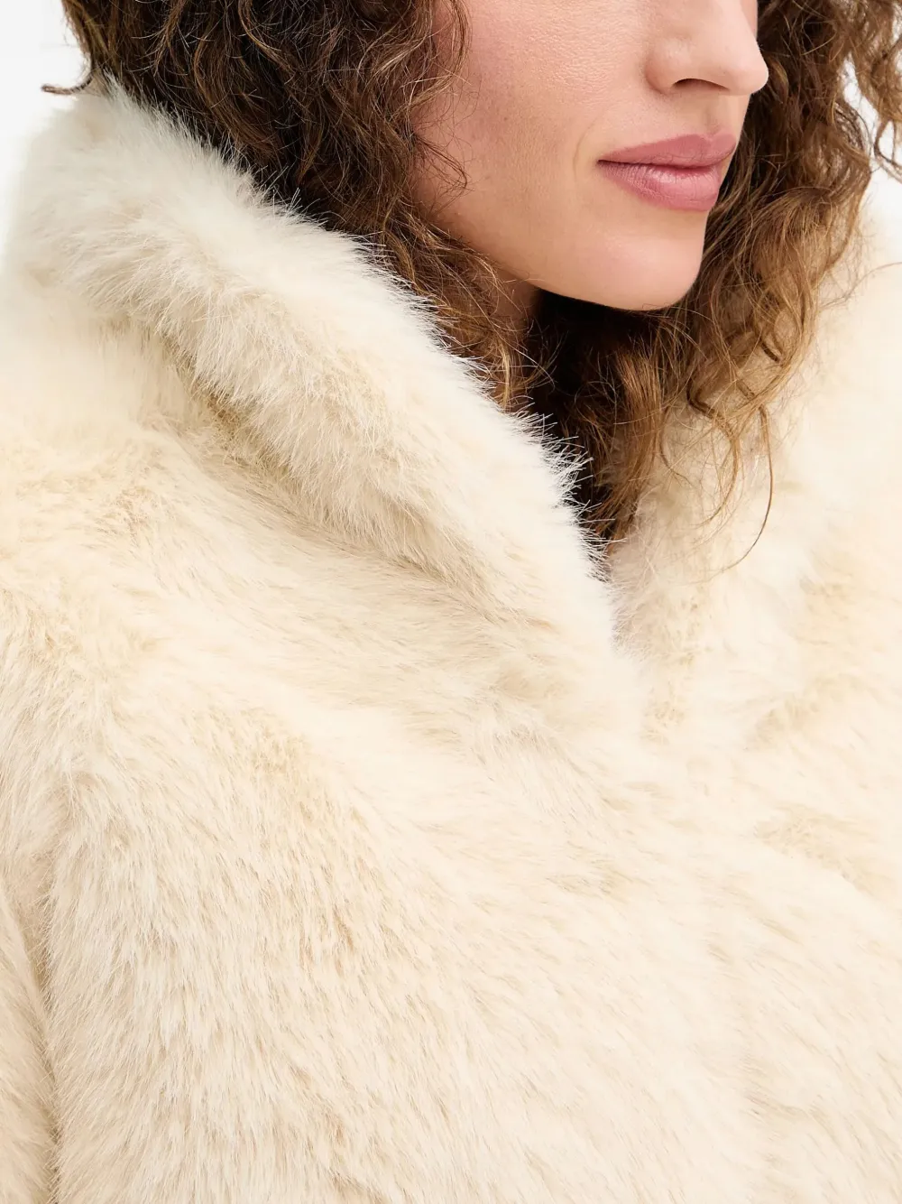 Silvian Heach Jack van imitatiebont Beige